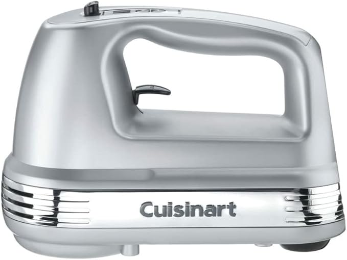 Cuisinart HM-90BCS Power Advantage Plus 9-Speed Handheld Mixer with Storage Case, Brushed Chrome