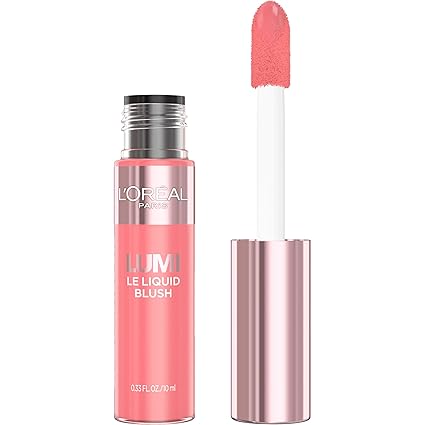 L'Oreal Paris True Match Lumi Le Liquid Blush, Intense Lightweight Blush Formula With Liquid Pigments, Dewy Bright Pink