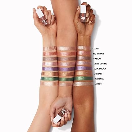 e.l.f. Liquid Metallic Eyeshadow, Quick-Drying, Long-Lasting, Gel-Based Formula For One-Swipe Pigmented Coverage, Vegan & Cruelty-Free, Aurorae.l.f. Liquid Metallic Eyeshadow, Quick-Drying, Long-Lasting, , Aurora