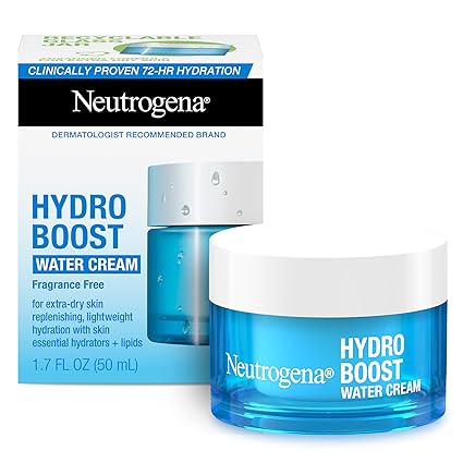 Neutrogena Hydro Boost Water Cream Face Moisturizer with Hyaluronic Acid, 72-Hour Hydration