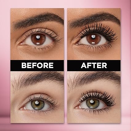 L'Oreal Paris Voluminous Makeup Lash Paradise Mascara, Voluptuous Volume, Intense Length, Feathery Soft Full Lashes, No Flaking, No Smudging, No Clumping, Blackest Black, 1 Count