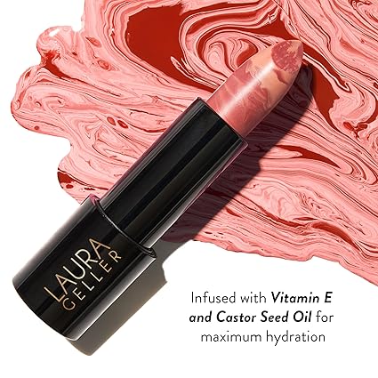 LAURA GELLER NEW YORK Italian Marble Sheer Lipstick - Honey Bun - Hydrating & Lightweight - Vitamin E & Caster Seed Oil